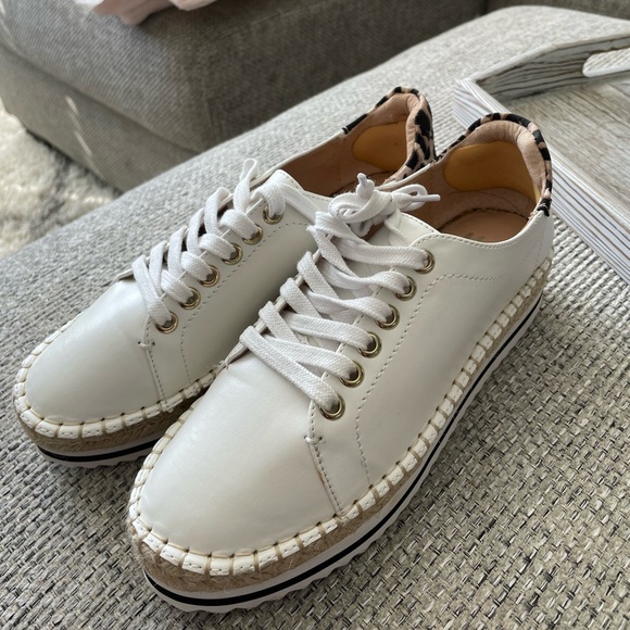 Jennifer Lopez Women’s Espadrille White with Leopard - Picture 4 of 5